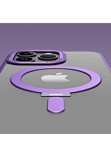 iPhone 15 Pro Manyetik Kasa, Mat Tpu+Akrilik Yüzük Kickstand Telefon Kapağı (Yurt Dışından) indirimleri