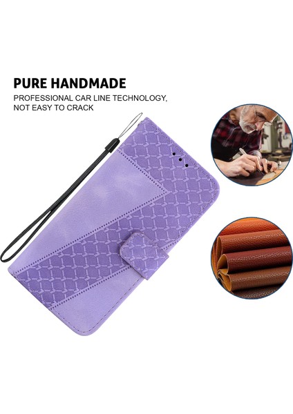 iPhone 15 Pro Ön Kara Çizelge Anti-Çizelge Cüzdan Telefon Kabuğu Pu Deri Telefon Kılıfı Stand Kapağı Kapak (Yurt Dışından) fırsatları
