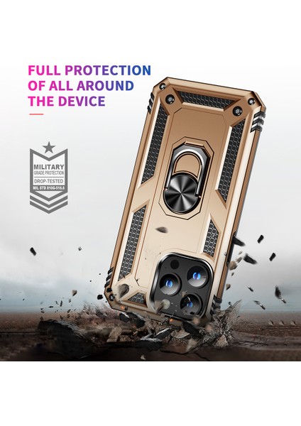iPhone 15 Pro Max Telefon Kılıfı Pc+Tpu Kickstand Kapak Dahili Manyetik Tutucu Metal Sayfası (Yurt Dışından) fırsatları