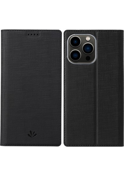 iPhone 15 Pro Max Kart Sahibi Telefon Kılıfı, Deri Telefon Kapağı Standı (Yurt Dışından)
