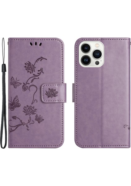 iPhone 15 Pro Max Kazşeme Kanıtı Pu Deri Cüzdan Telefon Kılıfı Stand Kapağı (Yurt Dışından)