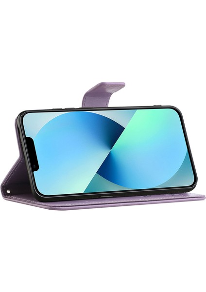 iPhone 15 Pro Max Kazşeme Kanıtı Pu Deri Cüzdan Telefon Kılıfı Stand Kapağı (Yurt Dışından)