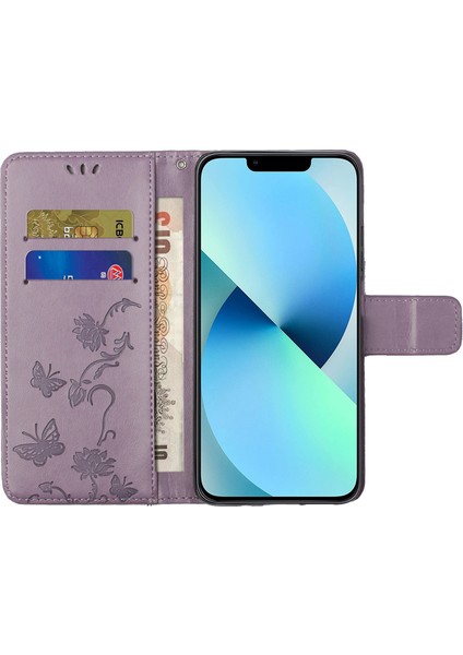 iPhone 15 Pro Max Kazşeme Kanıtı Pu Deri Cüzdan Telefon Kılıfı Stand Kapağı (Yurt Dışından)