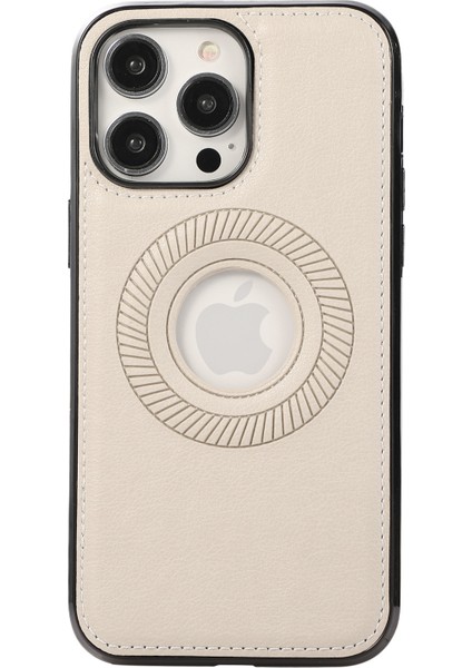 iPhone 15 Pro Max Magnety Case Litchi Doku Şok Geçirmez Pu Deri Kaplamalı Tpu Telefon Kapağı (Yurt Dışından)