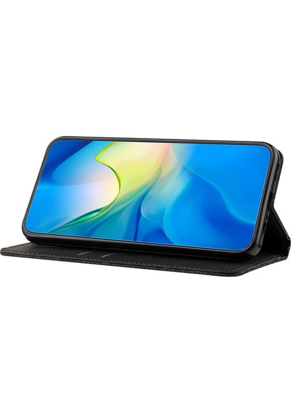 iPhone 15 Pro Max Pu Deri Retro Çiçek Ilgili Stand Telefon Kapalı (Yurt Dışından)
