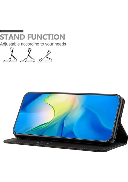 iPhone 15 Pro Max Pu Deri Retro Çiçek Ilgili Stand Telefon Kapalı (Yurt Dışından)