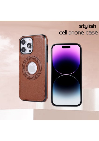 iPhone 15 Pro Max Magnety Case Litchi Doku Şok Geçirmez Pu Deri Kaplamalı Tpu Telefon Kapağı (Yurt Dışından) fırsatları