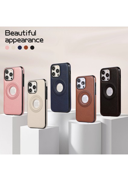 iPhone 15 Pro Max Magnety Case Litchi Doku Şok Geçirmez Pu Deri Kaplamalı Tpu Telefon Kapağı (Yurt Dışından) indirimleri