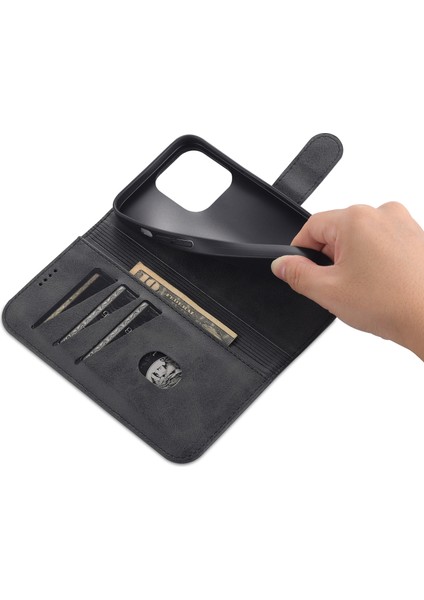 iPhone 15 Pro Max Stand Cüzdan Anti-Çizelge Telefon Kapağı Pu Deri Toz Gözgü Cep Telefonu Kılıfı (Yurt Dışından) indirimleri