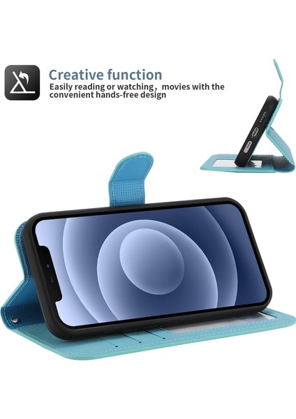 iPhone 15 Pro Max Söndürülebilir Pu Deri Kılıf Stand Cüzdan Çapraz Doku Telefon Kapağı (Yurt Dışından)