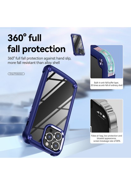 iPhone 15 Pro Max Pc+Tpu Telefon Kılıfı Düşmeyi Önleyici Alaşım Lens Çerçevesi Koruyucu Telefon Kapağı (Yurt Dışından) indirimleri