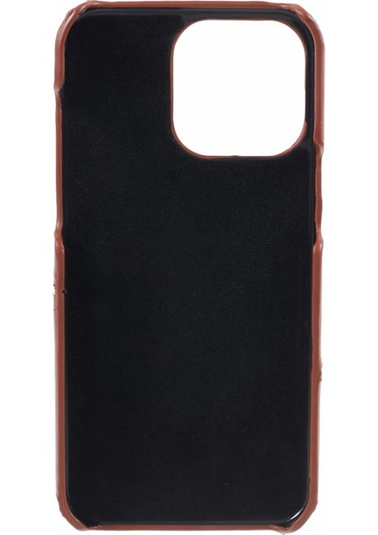 iPhone 15 Pro Max Shockproof Case Pu+Pc Telefon Kapağı 2 Kart Yuvaları Anti-Drop Telefon Kılıfı (Yurt Dışından) modelleri