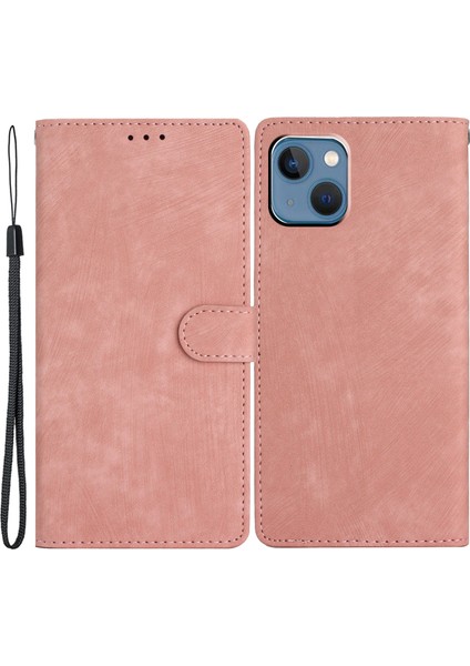 iPhone 15 Plus Stand Cilt Touch Cep Telefonu Kapağı Pu Deri Cüzdan Ince Cep Telefon Kılıfı (Yurt Dışından)