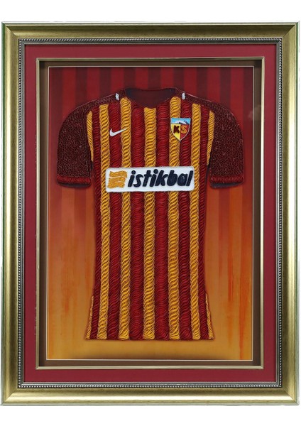 EL İŞÇİLİĞİ KAYSERİSPOR FORMASI KAĞIT TELKARİ TABLO 85*65 cm - 5853