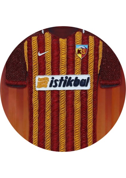 EL İŞÇİLİĞİ KAYSERİSPOR FORMASI KAĞIT TELKARİ TABLO 85*65 cm - 5853