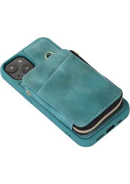 iPhone 15 Plus Kickstand Deri Kaplamalı Tpu Kılıfı, Fermuar Cüzdan Cep Telefonu Kapağı (Yurt Dışından) indirimleri