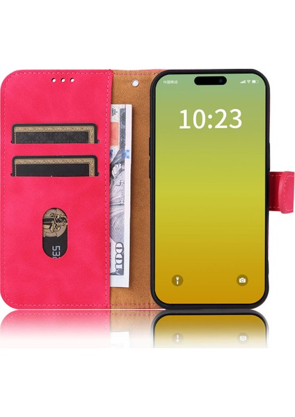 iPhone 15 Cilt Touch Pu Deri Telefon Kapağı, Stand Telefon Cüzdan Kılıfı (Yurt Dışından) modelleri