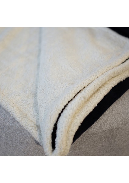 Özel Üretim Çift Taraflı Kadife ve Yünlü Lüks Lacivert Tv Battaniyesi (160X200) modelleri