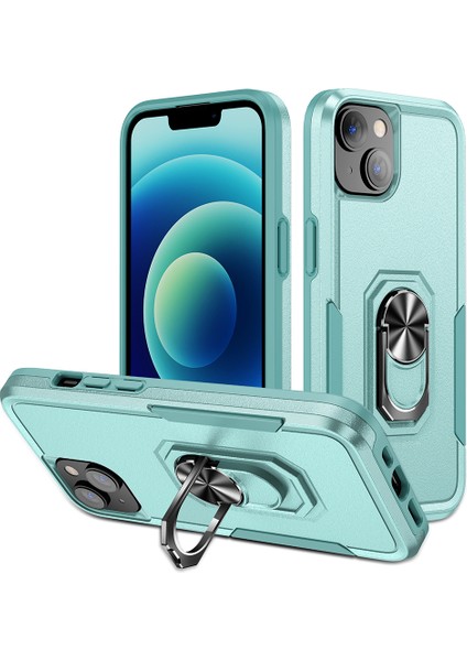 iPhone 15 Plus Ring Kickstand Pc+Tpu Back Cover Çizelge Karşıtı Telefon Kılıfı (Yurt Dışından)