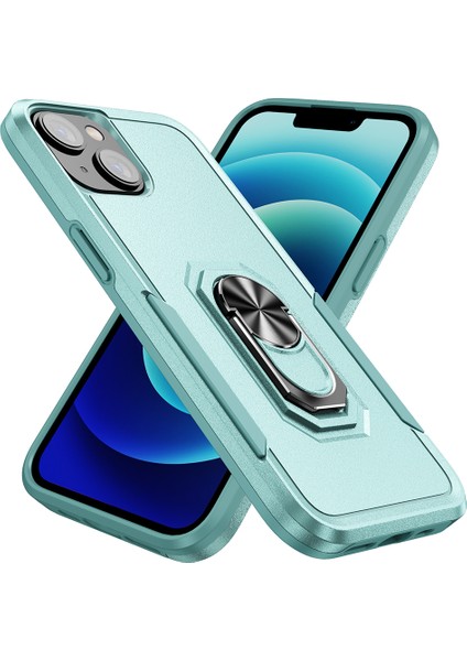 iPhone 15 Plus Ring Kickstand Pc+Tpu Back Cover Çizelge Karşıtı Telefon Kılıfı (Yurt Dışından)
