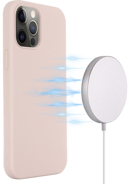 iPhone 15 Pro Magsafe ile Uyumlu Telefon Kılıfı Yumuşak Çizilmez Silikon Kapak (Yurt Dışından)