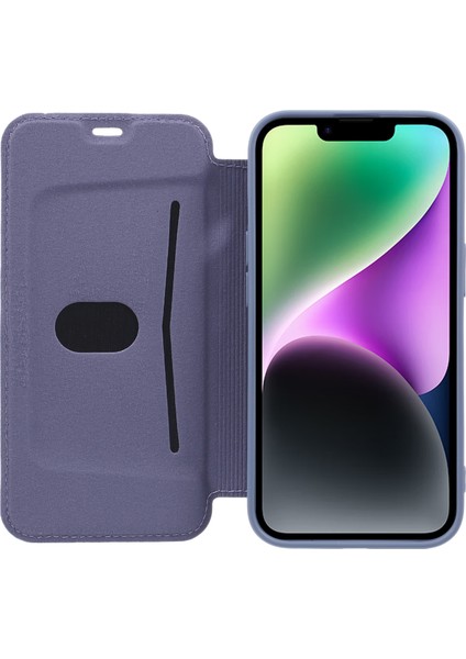 iPhone 15 Kart Tutucu Kickstand Sıvı Silikon Yumru Koruma Koruyucu Kılıf Cilt Touch Telefon Kapağı (Yurt Dışından)