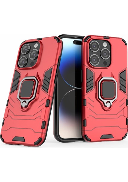 iPhone 15 Pro Max Tpu+Pc Bırak-Kötü Telefon Kılıf Halka Tutucu Kickstand Cover (Yurt Dışından) fiyatları