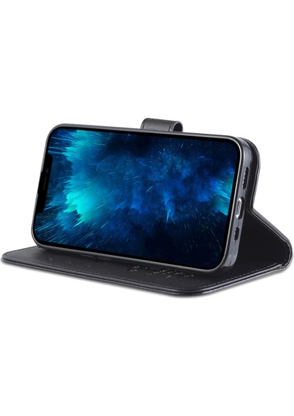 iPhone 15 Pro Pu Deri Telefon Kapağı, Stand Cüzdanı ile Tam Koruma Telefon Kılıfı (Yurt Dışından)