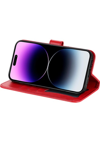 iPhone 15 Pro Max Stand Telefon Kılıf Cüzdan Tpu+Pu Deri Kapak Kabuğu (Yurt Dışından) modelleri