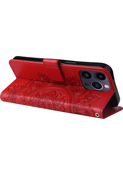 iPhone 15 Pro Max Stand Telefon Kılıf Cüzdan Tpu+Pu Deri Kapak Kabuğu (Yurt Dışından) fırsatları