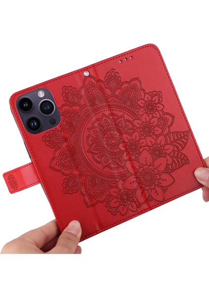 iPhone 15 Pro Max Stand Telefon Kılıf Cüzdan Tpu+Pu Deri Kapak Kabuğu (Yurt Dışından) indirimleri