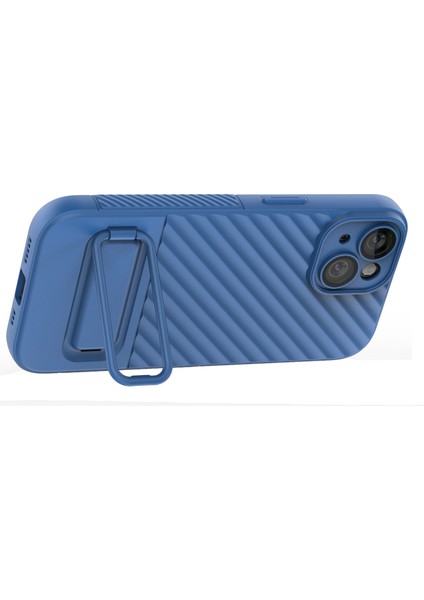 iPhone 15 Cep Telefonu Kabuğu, Cilt Touch Kickstand Cep Telefon Kapağı Yumuşak Tpu Kılıfı (Yurt Dışından) modelleri