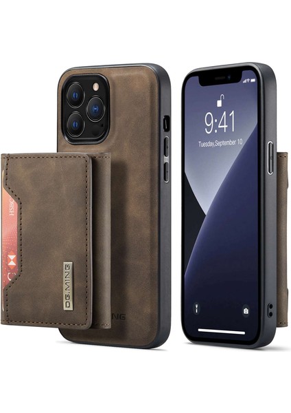 iPhone 15 Pro Max Shockproof Case Pu+Pc+Tpu Manyetik Cüzdan Telefon Kapağı Kickstand ile (Yurt Dışından)