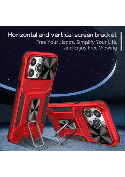 iPhone 15 Pro Lens Koruma Telefon Kılıf Anti-Çizgi Pc+Tpu Kickstand Cover (Yurt Dışından) indirimleri