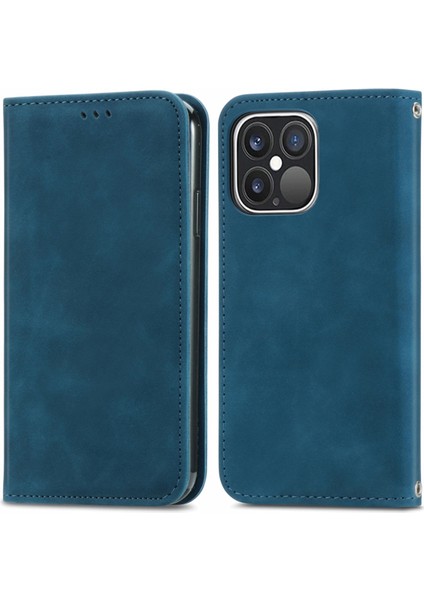 iPhone 15 Pro Max Retro Pu Deri Kart Tutucu Telefon Kılıfı Cilt Touch Flip Stand Kapağı (Yurt Dışından)