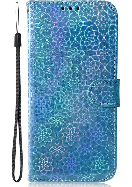 iPhone 15 Plus Göz Kamaştırıcı Telefon Kapağı, Stand Cüzdan Pu Deri Kılıf (Yurt Dışından)