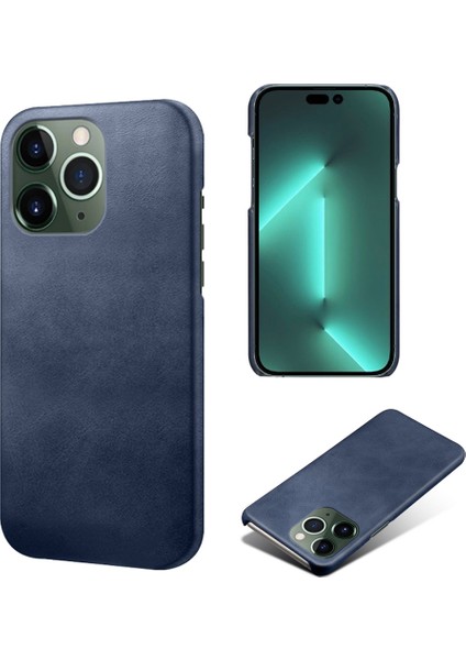 iPhone 15 Pro Pu Deri + Pc Telefon Kasası Buzağı Dokusu Şok Geçirmez Kapak (Yurt Dışından)
