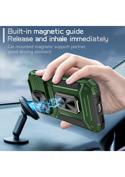 iPhone 15 Pro Lens Koruma Telefon Kılıf Anti-Çizgi Pc+Tpu Kickstand Cover (Yurt Dışından) fiyatları