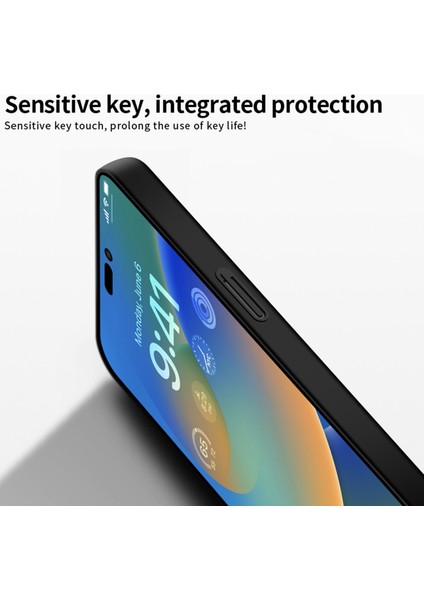 iPhone 15 Pro Fingerprint Mat Pc Telefon Kılıf Cep Telefonu Kapağı (Yurt Dışından)