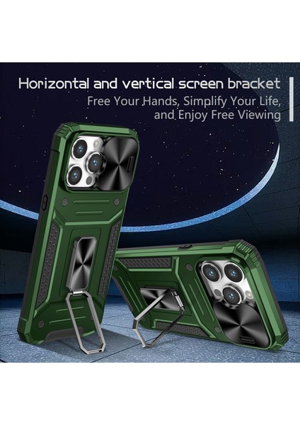 iPhone 15 Pro Lens Koruma Telefon Kılıf Anti-Çizgi Pc+Tpu Kickstand Cover (Yurt Dışından) indirimleri