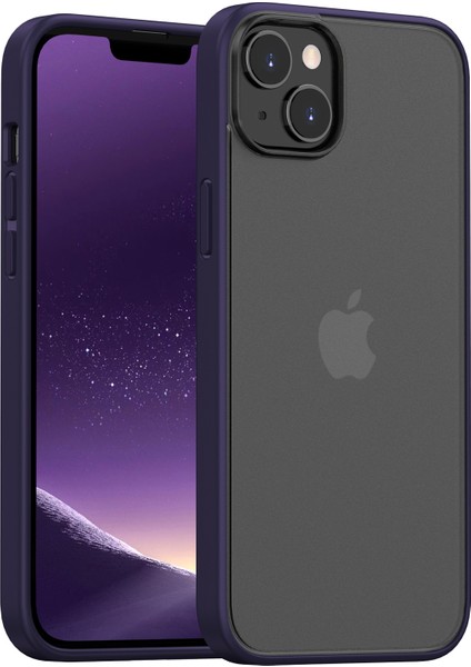 iPhone 15 Plus Tpu + Pc Fingerprint Anti Telefon Çantası Buzlu Yarı Saydam Arka Kapak (Yurt Dışından)