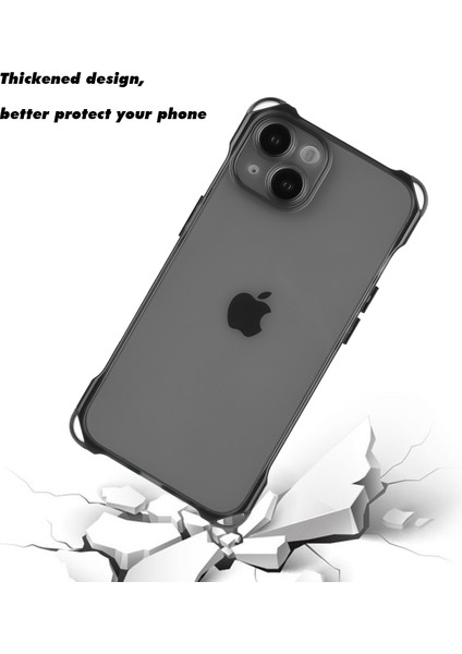 iPhone 15 Drop Önleyici Telefon Kapağı Esnek Tpu Kasa Damla Koruma Kabuğu (Yurt Dışından)