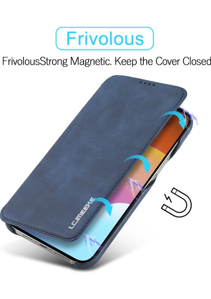 iPhone 15 Deri Standı Kart Yuvası ile Phone Case Damla Geçirmez Kapak (Yurt Dışından)