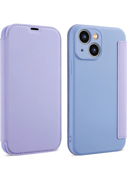 iPhone 15 Kart Tutucu Kickstand Sıvı Silikon Yumru Koruma Koruyucu Kılıf Cilt Touch Telefon Kapağı (Yurt Dışından)