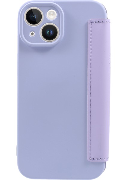 iPhone 15 Kart Tutucu Kickstand Sıvı Silikon Yumru Koruma Koruyucu Kılıf Cilt Touch Telefon Kapağı (Yurt Dışından) modelleri