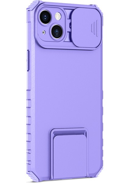 iPhone 15 Plus Slayt Kamera Kapağı Telefon Kılıfı Pc+Tpu Şok Geçirmez Kapak Kickstand ile (Yurt Dışından) fiyatları