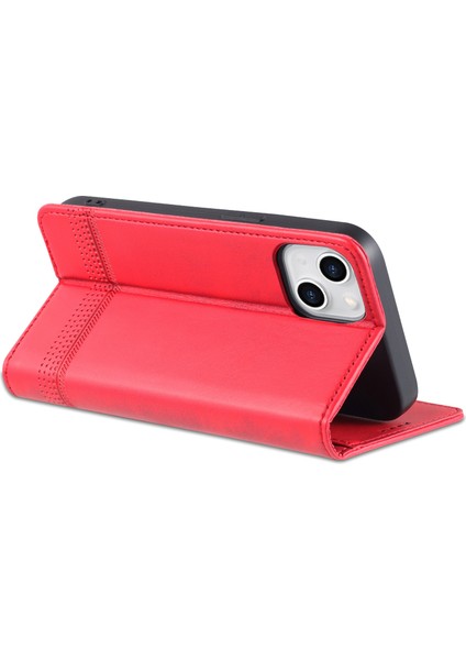 iPhone 15 Plus Çizilmez Pu Deri Kılıf Standı Cüzdan Telefon Kapağı (Yurt Dışından)