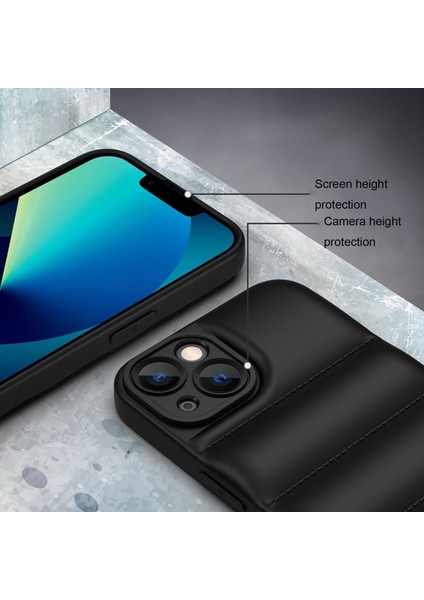 iPhone 15 Pro Bırak-Damalı Hava Yastığı Aşağı Ceketi Arka Kasa Yumuşak Tpu Telefon Kapağı (Yurt Dışından) modelleri