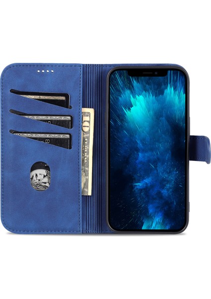 iPhone 15 Pro Max Stand Cüzdan Anti-Çizelge Telefon Kapağı Pu Deri Toz Gözgü Cep Telefonu Kılıfı (Yurt Dışından) fiyatları