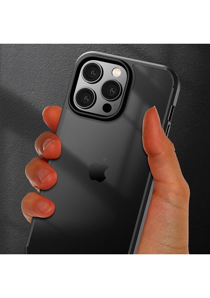 iPhone 15 Pro Shockproof Anti-Drop Mat Telefon Kabuğu Sert Pc Yumuşak Tpu Telefon Kılıfı (Yurt Dışından)